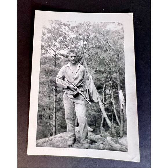 Vintage MID CENTURY MILITARY MEN Cross Dresser Gay Handsome Beefcake B/W Photos - Picture 4 of 11